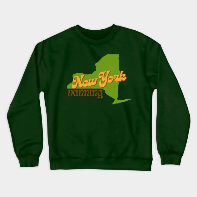 New York Vanning (Old Avocado) Crewneck Sweatshirt by NextGenVanner